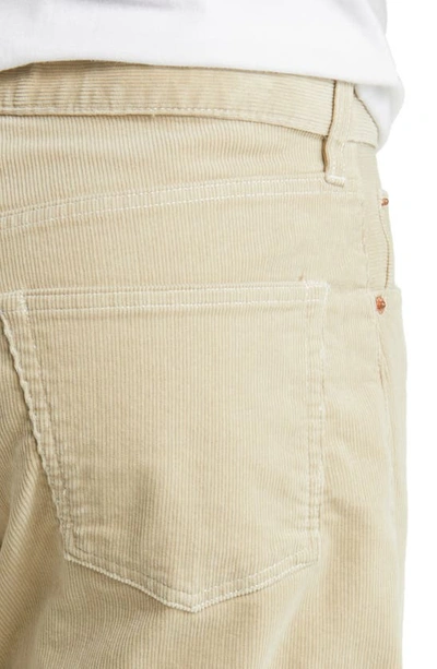 Shop Buck Mason Ford Standard Stretch Corduroy Pants In Silver Birch