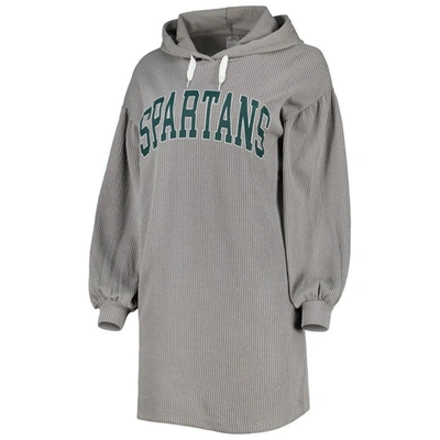 Shop Gameday Couture Gray Michigan State Spartans Game Winner Vintage Wash Tri-blend Dress