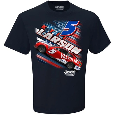 Shop Hendrick Motorsports Team Collection Navy Kyle Larson 2023 #5 Valvoline Patriotic T-shirt