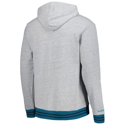 Shop Mitchell & Ness Heather Gray San Jose Sharks Classic French Terry Pullover Hoodie
