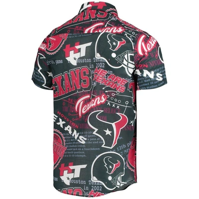 Shop Foco Navy Houston Texans Thematic Button-up Shirt