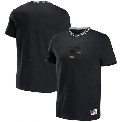 Shop Staple Nfl X  Black Green Bay Packers Globe T-shirt