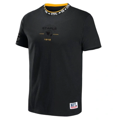 Shop Staple Nfl X  Black Green Bay Packers Globe T-shirt