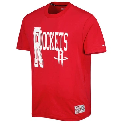Shop Tommy Jeans Red Houston Rockets Mel Varsity T-shirt