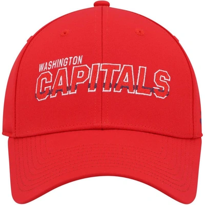 Shop Adidas Originals Adidas Red Washington Capitals Team Bar Flex Hat