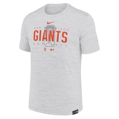 Shop Nike Gray San Francisco Giants City Connect Velocity Practice Performance T-shirt