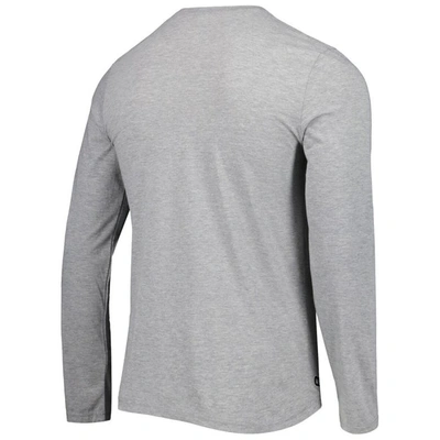 Shop New Era Heathered Gray Los Angeles Rams Combine Authentic Red Zone Long Sleeve T-shirt In Heather Gray