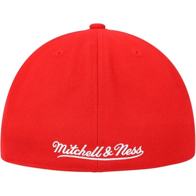 Shop Mitchell & Ness Red Atlanta Hawks Hardwood Classics Mvp Team Ground 2.0 Fitted Hat