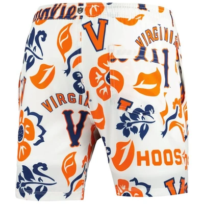 Shop Wes & Willy White Virginia Cavaliers Vault Tech Swimming Trunks
