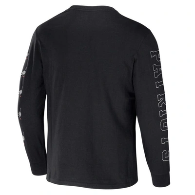 Shop Staple Nfl X  Black New England Patriots World Renowned Long Sleeve T-shirt