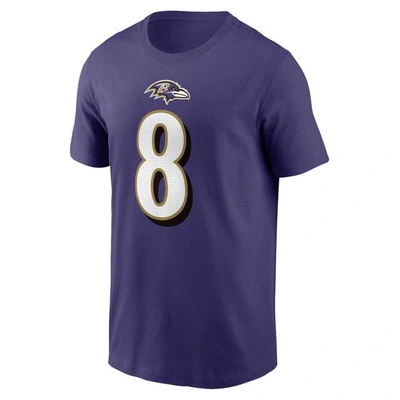 Shop Nike Lamar Jackson Purple Baltimore Ravens Player Name & Number T-shirt