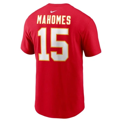 Nike Men's  Patrick Mahomes Red Kansas City Chiefs Player Name And Number T-shirt In Red