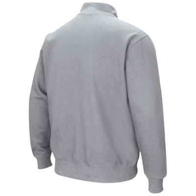 Shop Colosseum Heathered Gray Boise State Broncos Tortugas Team Logo Quarter-zip Jacket In Heather Gray