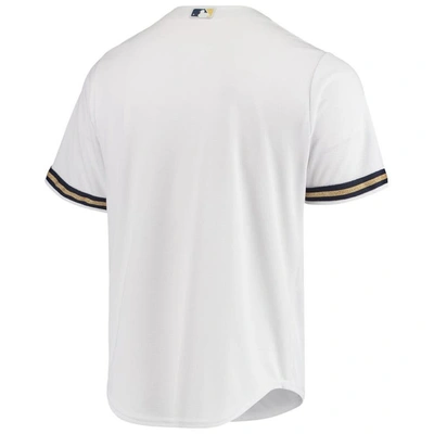 Shop Majestic White Milwaukee Brewers Home Official Cool Base Jersey