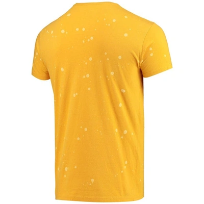 Shop Retro Brand Original  Gold Kentucky State Thorobreds Bleach Splatter T-shirt