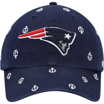 Shop 47 ' Navy New England Patriots Team Confetti Clean Up Adjustable Hat