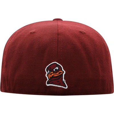Shop Top Of The World Maroon Virginia Tech Hokies Team Color Fitted Hat