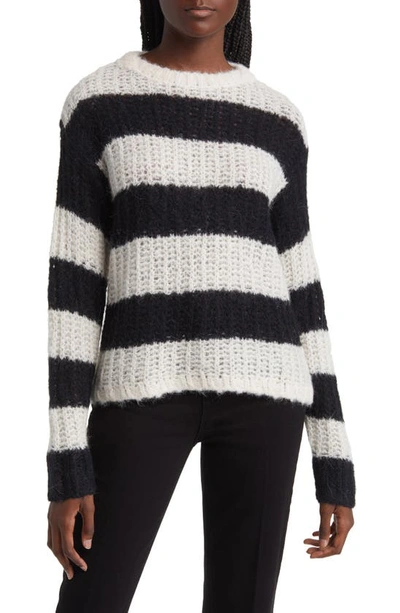 Allsaints Britt Jumper In Black/ecru