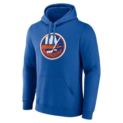 Shop Fanatics Branded Royal New York Islanders Primary Logo Pullover Hoodie