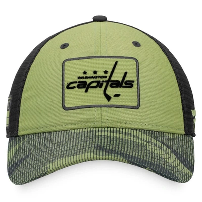 Shop Fanatics Branded Camo/black Washington Capitals Military Appreciation Snapback Hat