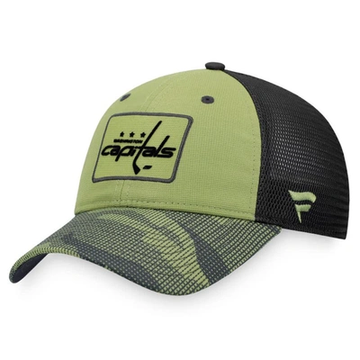 Shop Fanatics Branded Camo/black Washington Capitals Military Appreciation Snapback Hat