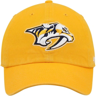Shop 47 ' Gold Nashville Predators Clean Up Adjustable Hat