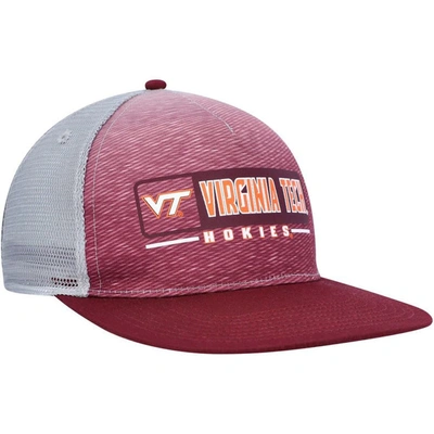 Shop Colosseum Maroon/gray Virginia Tech Hokies Snapback Hat