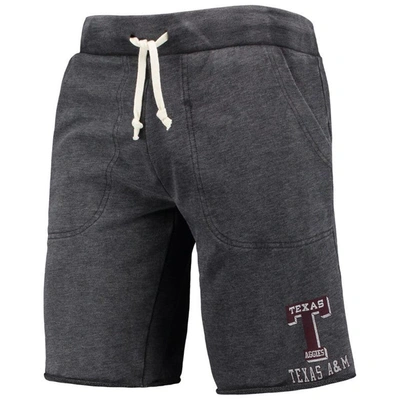 Shop Alternative Apparel Heathered Black  Texas A&m Aggies Victory Lounge Shorts In Heather Black