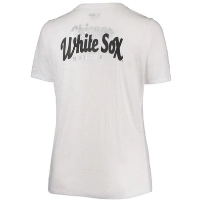 Shop New Era White Chicago White Sox Plus Size 2-hit Front Knot T-shirt