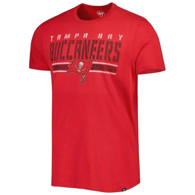 Shop 47 ' Red Tampa Bay Buccaneers Team Stripe T-shirt