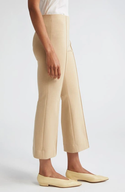 Atm Anthony Thomas Melillo Ponte Knit Kick Flare Pants In Soft Fawn