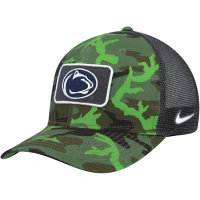 Shop Nike Camo/black Penn State Nittany Lions Classic99 Veterans Day Trucker Snapback Hat
