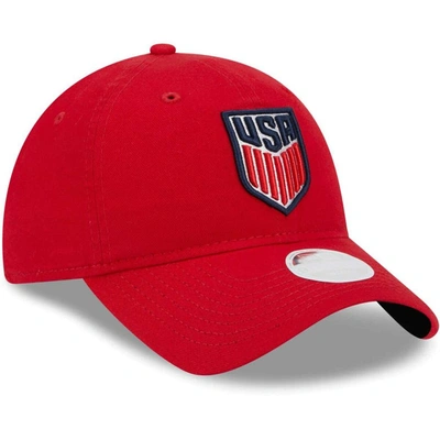 Shop New Era Red Usmnt Core Classic 2.0 Adjustable Hat