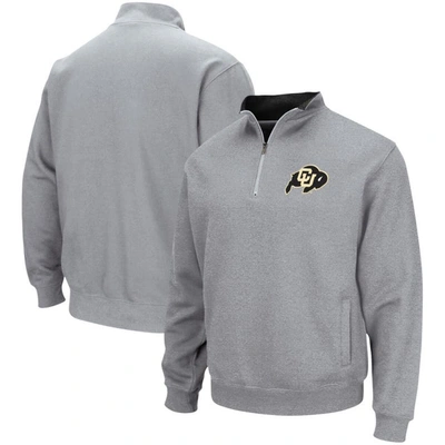 Colosseum Men's  Heathered Gray Colorado Buffaloes Tortugas Team Logo Quarter-zip Jacket In Heather Gray