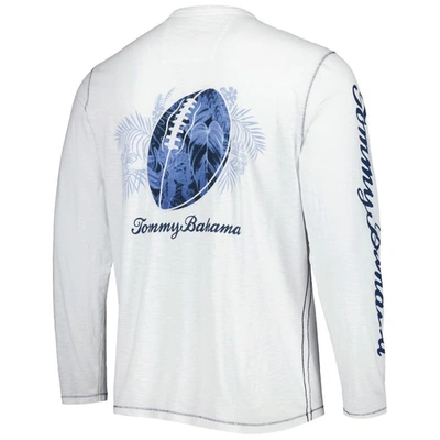 Shop Tommy Bahama White Tennessee Titans Laces Out Billboard Long Sleeve T-shirt