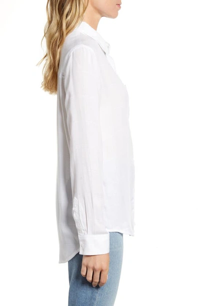 Rails Hunter Long-sleeve Button-down Shirt In Ivory Check
