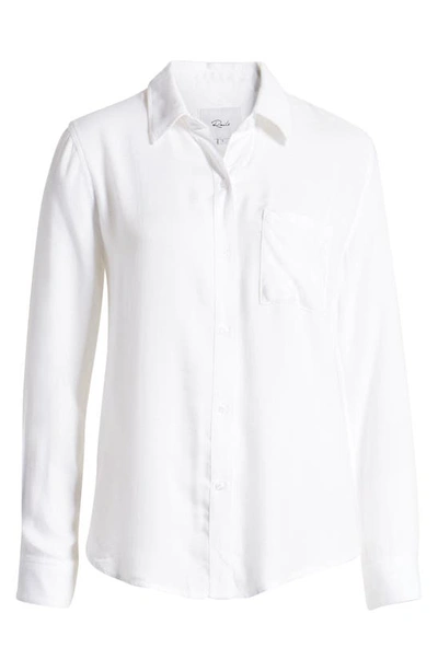 Rails Hunter Long-sleeve Button-down Shirt In Ivory Check