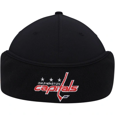 Shop Adidas Originals Adidas Black Washington Capitals Earflap Flex Hat