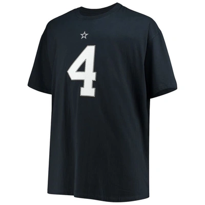 Shop Nfl Dak Prescott Navy Dallas Cowboys Big & Tall Player Name & Number T-shirt