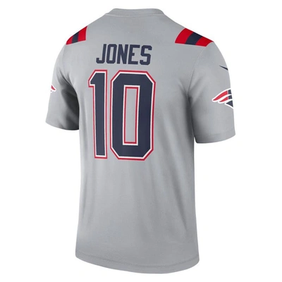Shop Nike Mac Jones Gray New England Patriots Inverted Legend Jersey