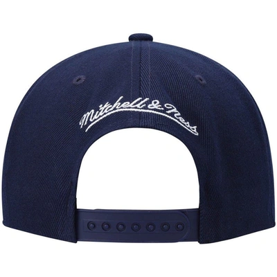 Shop Mitchell & Ness Navy Oklahoma City Thunder Core Side Snapback Hat