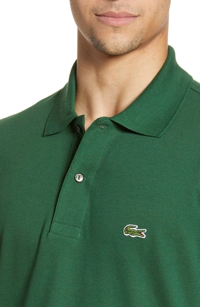 Lacoste Regular-fit Cotton Pima Polo Shir In 132 Green