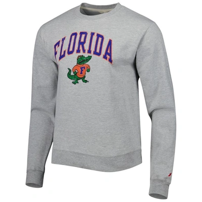 Shop League Collegiate Wear Gray Florida Gators 1965 Arch Essential Lightweight Pullover Sweatshirt