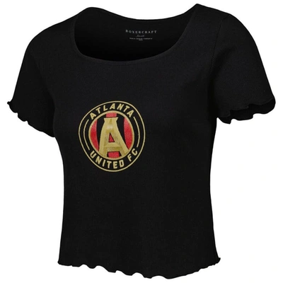 Shop Boxercraft Black Atlanta United Fc Baby Rib T-shirt