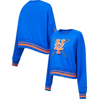 Shop Pro Standard Royal New York Mets Mash Up Pullover Sweatshirt