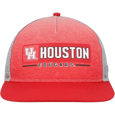 Shop Colosseum Red/gray Houston Cougars Snapback Hat