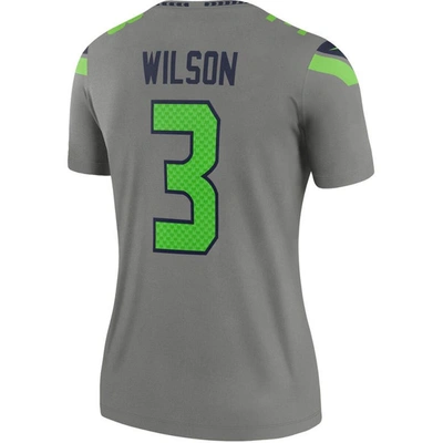 Shop Nike Russell Wilson Gray Seattle Seahawks Inverted Legend Jersey