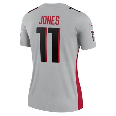 Shop Nike Julio Jones Silver Atlanta Falcons Inverted Legend Jersey In Gray