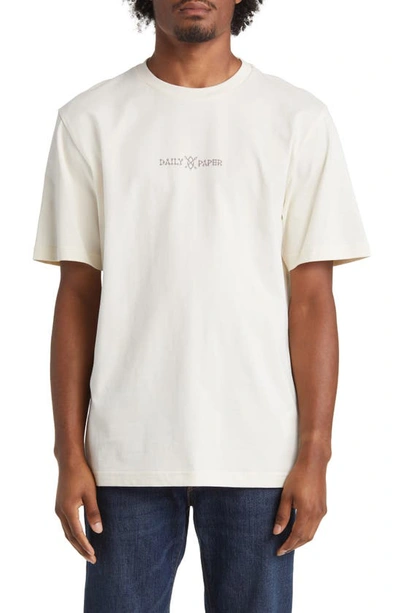 Shop Daily Paper Raysan Cotton Graphic T-shirt In Birch White
