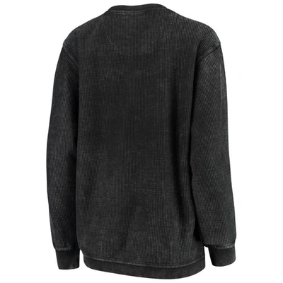 Shop Pressbox Black Georgia Bulldogs Comfy Cord Vintage Wash Basic Arch Pullover Sweatshirt